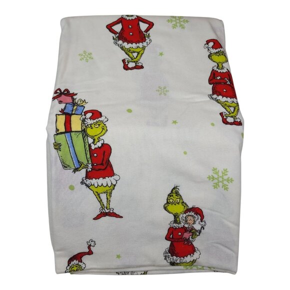 Dr. Seuss The Grinch 4-Piece Flannel King Sheet Set 100% Cotton Soft Comfortable - Picture 2 of 11